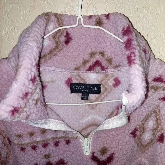 Love Tree Women's Western Polar Fleece Lined Sherpa Jacket Size Large - Picture 3 of 5